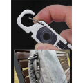 1 Piece Integrated Multifunctional Ratchet Crowbar Combined Tool Silver & Black Steel Wrench Screwdriver.