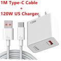 120W USB Charger Fast Charging QC3.0 USB C Cable Type C Cable Mobile Phone Chargers For Huawei Samsung Xiaomi Poco Quick Charge.