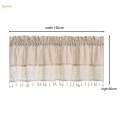 Farmhouse Valance Windows Short Curtain for Bedroom Kitchen Decoration 150cmx60cm.