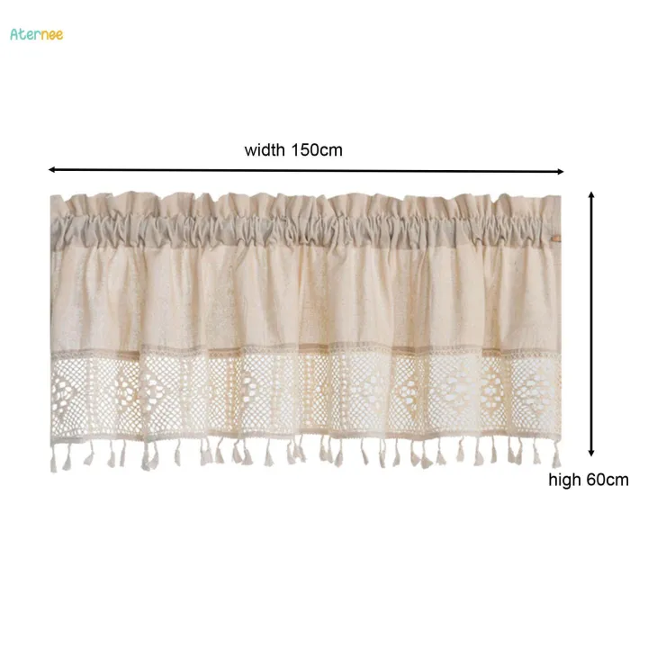 Farmhouse%20Valance%20Windows%20Short%20Curtain%20for%20Bedroom%20Kitchen%20Decoration%20150cmx60cm%20-%20Image%209