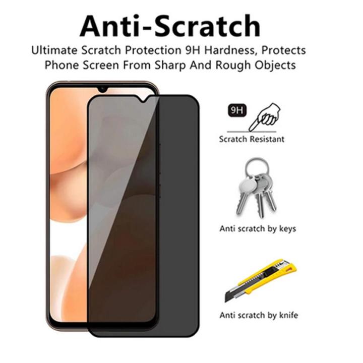 Privacy Glass For Samsung Galaxy A20/30/50/50S/M21/M31/M10S 9H Privacy  Glass Screen Protector