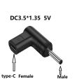DC 5.5x2.1 5V 9V 12V USB C PD to DC Power Connector Universal Cable for USB RouterType C to DC Jack Plug Adapter Converte head. 