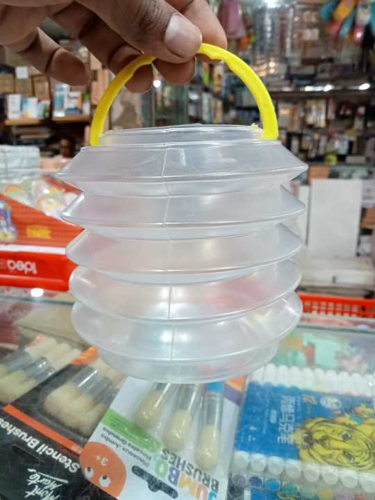 Watercolour Water Container Foldable Brush Cleaning Bucket Water Drum for Artists Watercolour Oil Acrylic Gouache Painting Transparent
