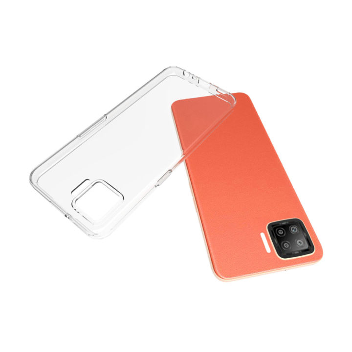 Oppo F17 - Soft TPU Transparent Phone Case Protective Back Cover