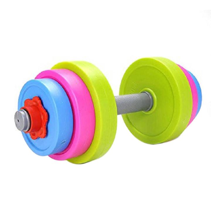 Children's Dumbbell Toy Sensory Training Equipment Children's Weightlifter Kids Toys Barbell Toy Set Dumbbell Toy Set - Multicolor
