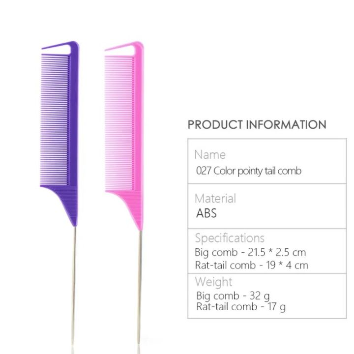 %E3%80%90Daily%20Necessities%20For%20Anyone%20Store%E3%80%91Metal%20Pin%20Anti-static%20Style%20Rat%20Tail%20Comb%20Hairdressers%20Hair%20Styling%20Tool%20-%20Image%205