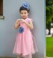 New Stylish Kids party dress For Baby Girl 0-12 years with free hair band.