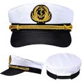 Yacht Captain Hat Navy Marine Hat Adjustable Sailor Captain Costume Men Boat Navy Hat for Adult Kid Men Women.