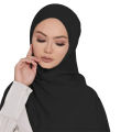 Muslim chiffon hijab scarf solid color women head wrap headscarf hijabs long scarves for women Muslim Islamic soft buffanda шарф. 