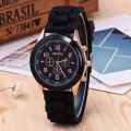 Famous Brand Geneva Ladies Fashion Watch Male and Female Student Silicone Quartz WristWatch Clock Wholesale Relogio Feminino.