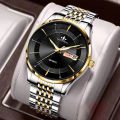 Watch men's double calendar Shein TEMU Douyin Kuaishou with a drop shipping foreign trade waterproof simple fashion watch.