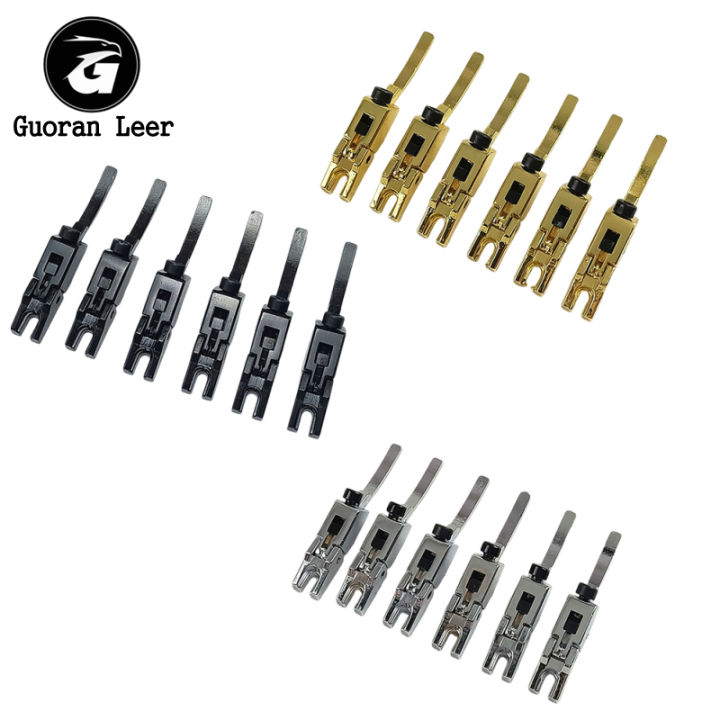 6 Pcs Metal Guitar Locked String Saddles Electric Guitar Replacement Tremolo Bridge Locked String Saddle