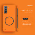 Hard PC Frameless Magnetic Phone Case For Samsung Galaxy S23 S22 S21 S20 FE Plus NOTE 20 S24 Ultra Magsafe Matte Thin Cover. 