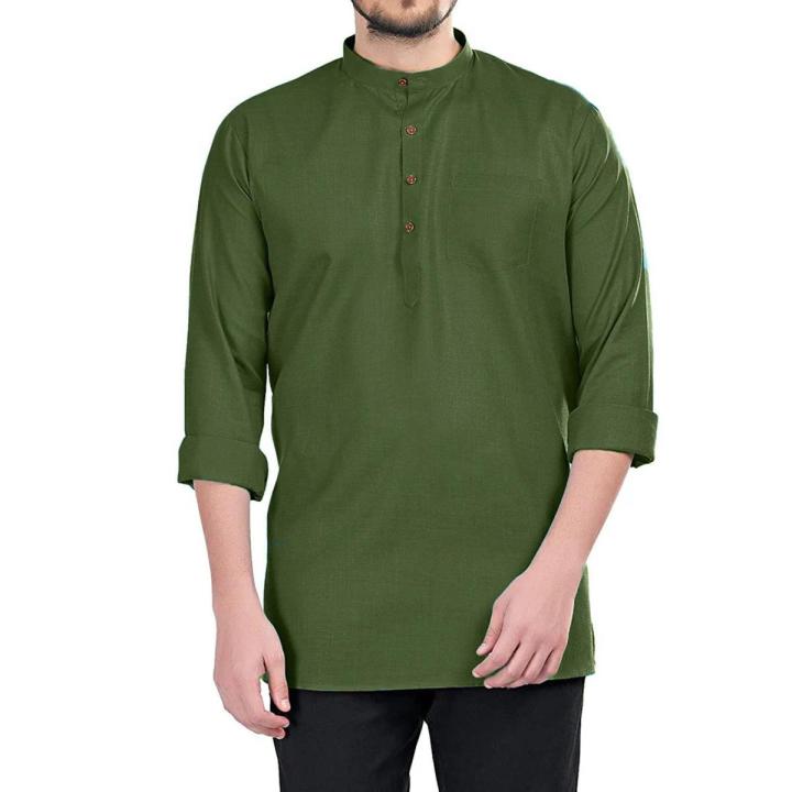 Men's full sleeve Shirts Katua Design Short Ethnic wear Short Fatua Full Sleeve Clothing for Men's Wear -Katua