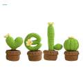 Crocheted Planter Crocheting Craft Table Centerpieces Crochet Kit for Kid Teens Beginners. 