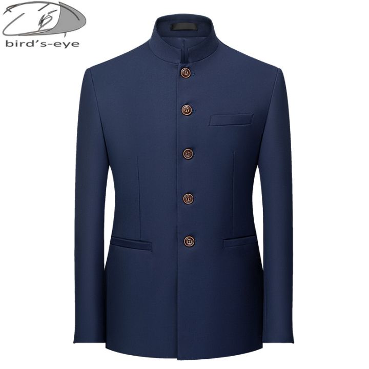 6Color%20Men's%20Solid%20Color%20Stand%20Collar%20Suit%20Chinese%20Style%20Slim%20Fit%20Blazer%20Male%20ZhongShan%20Suit%20Jacket%20Chinese%20Tunic%20Suit%20one%20Piece%20-%20Image%203