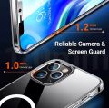 IPhone Clear Magsafe Case 16,15 14/14plus/14 Pro/14 Pro MAX/13/13Pro/13 MAX/13 MINI/12/12 Pro/12Mini/12 Pro all series for Apple Anti Yellow Magsafe Magnetic Clear Case for iPhone.