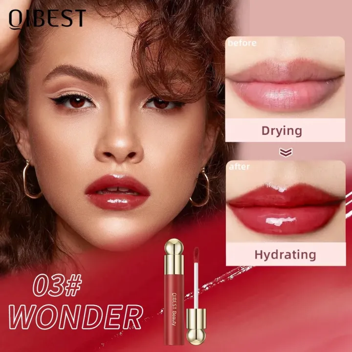 QIBEST%20Red%20Plump%20Lip%20Tint%20Liquid%20Lipstick%20/%20Jelly%20Mirror%20WaterLight%20Moisturizing%20Lip%20Glaze%20/%20Natural%20Beauty%20Doodle%20Lip%20Makeup%20/%20Waterproof%20Long%20Lasting%20Non-stick%20Cup%20Lip%20Gloss%20-%20Image%203