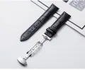 16mm 17mm 18mm 19mm 20mm 21mm 22mm 23mm 24mm Width Leather Watch Band Butterfly Buckle Flat Head Universal Straps Watch accessories Colorful. 