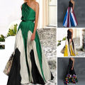 Banquet Dress Contrast Color Gorgeous Women Dress. 
