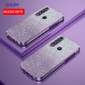 lthmy for Motorola Moto G8 PLUS case electroplating colorful soft glitter TPU cellphone cover luxury phone casing.