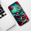 Japan Samurai Oni Mask Phone Case For Apple IPhone 13 12 11 14 Pro Max Mini SE XR X XS Max 6 6S 8 7 plus Fashion TPU Soft Cover. 