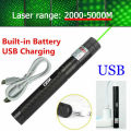 2000-5000M Laser Flashlight 532nm Laser 303 Green Laser Pointer Pen Rechargeable Adjustable Focus Outdoor Travel Indicator 18650 Battery. 