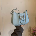 This year's popular bow handbag bag women's 2024 spring and summer new fashion foreign shoulder armpit small square bag. 