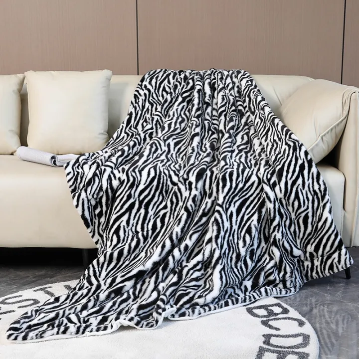 Zebra%20Striped%20Throw%20Blanket%20Fashion%20Jacquard%20Print%20Rabbit%20Fuzzy%20%20Sofa%20Cover%20Shawl%20Bedspread%20Super%20Soft%20Warm%20Plush%20Blankets%20-%20Image%206