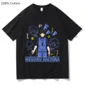 Blue Lock Football MEGURU BACHIRA Cartoon Dzirts Women/men 100% Cotton High Quality T Shirts Fashion T-shirts Short Sleeve Soft. 