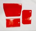 3Pcs Plastic Fondant Cake Cream Scraper Spatula Dough Cutter Kitchen Baking Tool. 
