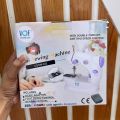Portable Mini Sewing Machine - Dual Speed Mini Electric Pedal Double Threads Rewind Swing Machine For Travel. 