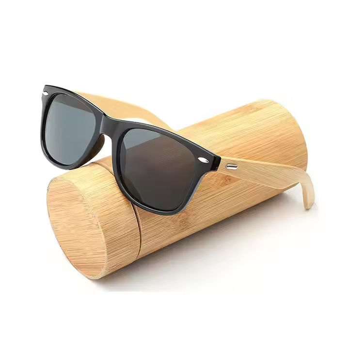 BOYSEEN Retro Wood Bamboo Men Sunglass Sun Glass For Men