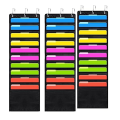 3Pcs Scrapbook Paper Storage Bags 12 X 12 Inch with Door Hooks for Scrapbooking, Cardstock. 