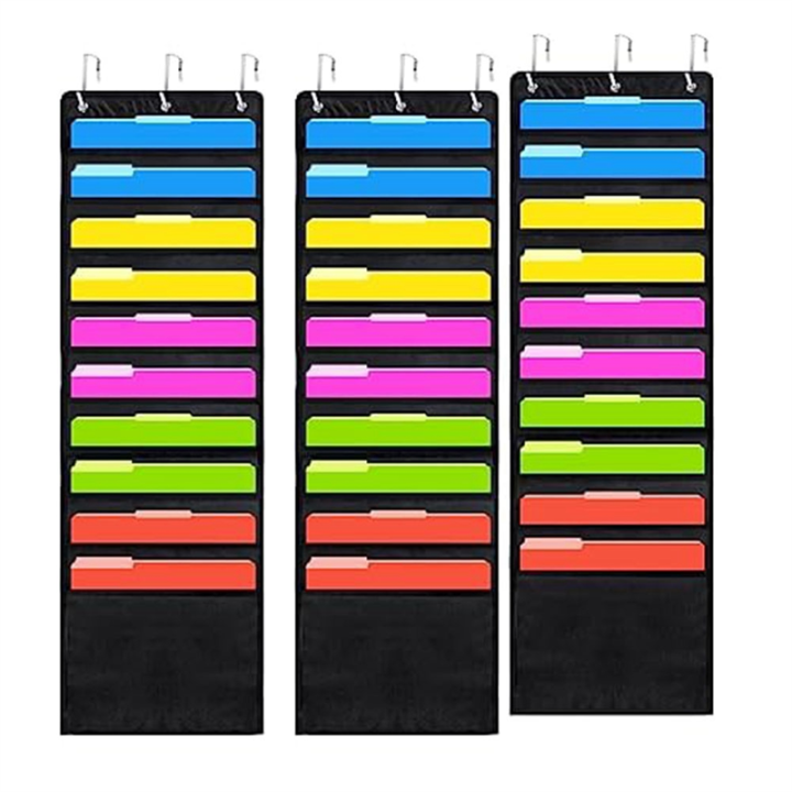 3Pcs Scrapbook Paper Storage Bags 12 X 12 Inch with Door Hooks for Scrapbooking, Cardstock