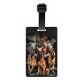 German Shepherd Dog Luggage Tag Custom Baggage Tags Privacy Cover ID Label. 
