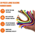 Big Rubber Bands Thick Rubber Bands Wide Rubber Bands Heavy Duty, Large Rubber Bands Office Supplies (20 Pieces). 