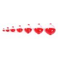 Fishing Bobbers Hard Plastic Fishing Float Ball Red White Float Ball Mini Fishing Bobber Floats Set Gadget Round Buoy Fishing Floating Tool Sea Fishing.