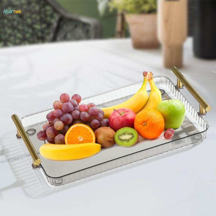 Rectangle%20Tray%20Serving%20Tray%20with%20Handles%20Vanity%20Tray%20Clear%20Acrylic%20Tray%20Decorative%20Tray%20for%20Ottoman%20Countertop%20All%20Occasions%20Dresser%20Kitchen%20-%20Image%202