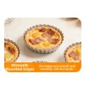 Bakeware Edge-patterned Egg Tart Molds Nonstick Flower Shape Pizza Baking Pan Aluminum Fluted Pie Plate Mould Baking.