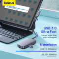 Baseus USB C Hub for iPad Pro 11 12.9 HDMI-Compatible 4K 30Hz USB Hub PD 100W Port SD TF Card Reader for Steam Deck USB 3.0 Hub.