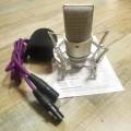 Studio Professional Microphone Condenser Mic For Computer Laptop PC Streaming Karaoke Singing Wired Mikrofon Microphn Mike Sound.