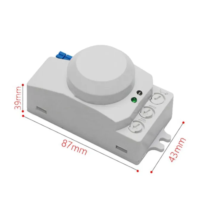 5.8GHz%20HF%20System%20LED%20Microwave%20360%20Degree%20Sensor%20Light%20Switch,White%20-%20Image%202