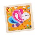 Small Puzzle Children's Puzzle 9 Pieces Of Woody Forest Animal Story Puzzle.