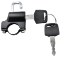Electric bicycle helmet anti-theft lock fixed multi-function bicycle handlebar helmet lock.