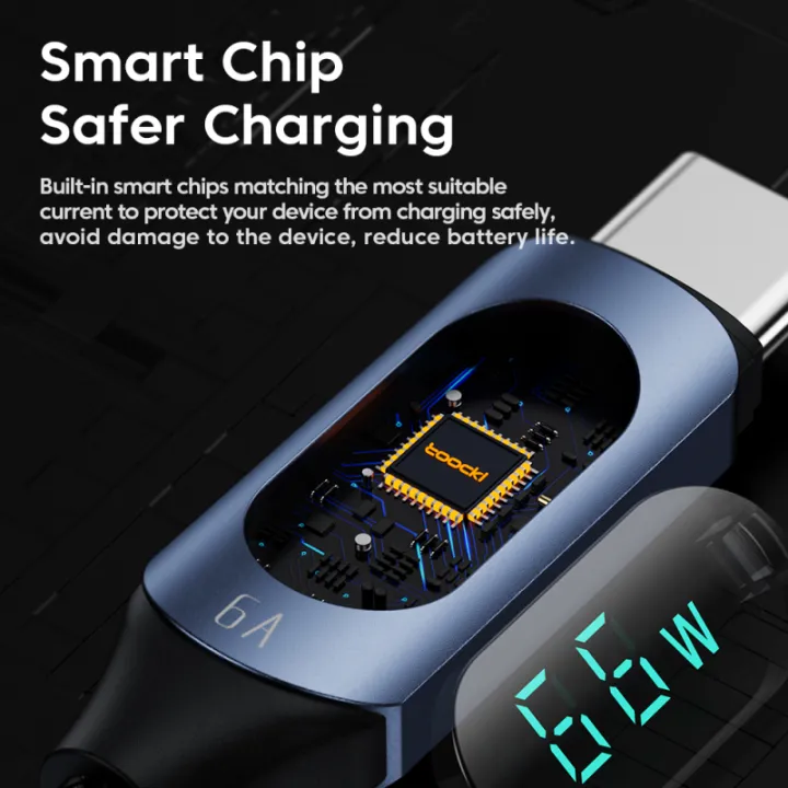 Toocki%20Digital%20Display%20USB%20Type%20C%20Cable%20Fast%20Charge%206A%2066W%20USB%20C%20Charging%20Data%20Cable%20For%20Huawei%20Mate%2050%2040%20Pro%20Xiaomi%20Samsung%20-%20Image%202