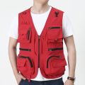 14 Pockets Summer New Men US Tactical Hiking Fishing Vest Mens Photographer Waistcoat Mesh Cargo Sleeveless Jacket Tool Vest 7XL. 
