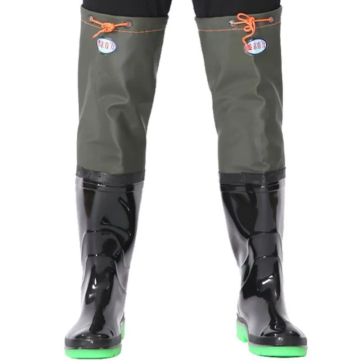 Super%20High%20Tube%20Rain%20Boots%20Men's%20Large%20Size%20Rain%20Shoes%20Rain%20Boots%20Long%20Tube%20Rubber%20Shoes%20Women%20over%20the%20Knee%20Fishing%20Rice%20Transplanting%20Shoes%20Tendon%20Bottom%20Shoe%20Cover%20-%20Image%205
