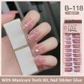 Fast Nail B Series Quick Press 24x False Nail Set With Sticker Glue - Fake Nails. 