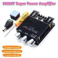 ZK-502MT Bluetooth 5.0 Super Base Amplifier Board with Acrylic Box Sell 2.0 Channel 2x50W Power Audio Stereo Amplifier Board AUX Bass Treble AMP similar ZK-502M CA-502MT 502MT.